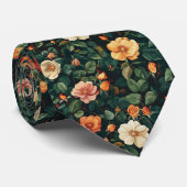 Artistic Groomsmen Gift Rose Floral Krawatte (Gerollt)