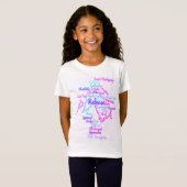 Artistic Gymnastics Word Cloud T-Shirt (Vorne ganz)