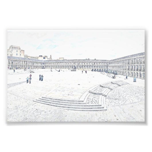 Artistic Halifax Piece Hall Heritage Landmark Fotodruck (Vorne)