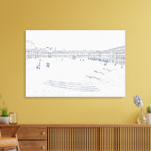 Artistic Halifax Piece Hall Heritage Landmark Leinwanddruck (Insitu (Wohnzimmer))