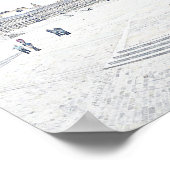 Artistic Halifax Piece Hall Heritage Landmark Poster (Ecke)