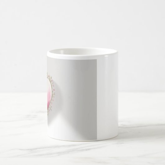 Artistic Heart-Shaped Design Kaffeetasse (Mittel)