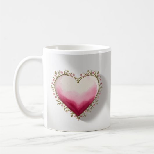 Artistic Heart-Shaped Design Kaffeetasse (Links)