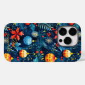Artistic Holiday - Festival Blue and Gold Ornament Case-Mate iPhone Hülle (Rückseite (Horizontal))