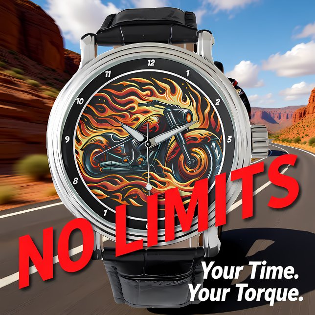 Artistic Illustration of a Motorcycle. Armbanduhr (Von Creator hochgeladen)