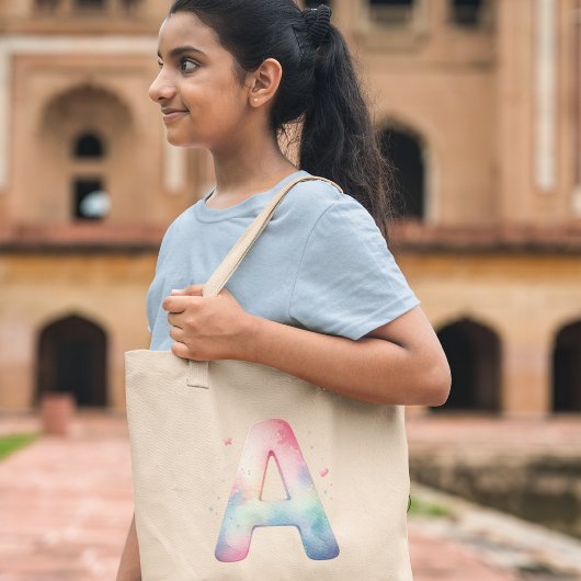 Artistic Initial 'A' - Custom Name Tote Bag Tragetasche