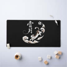 Artistic Japanese Cat Soccer Office Decor for Game