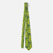Artistic Lemon Tree Tie for Men Krawatte (Rückseite)