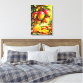 Artistic Mango Orchard Illustration Leinwanddruck (Insitu (Schlafzimmer))