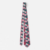 Artistic Mens Accessories Peonies Floral Krawatte (Rückseite)