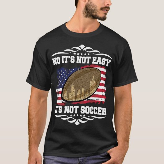 Artistic Motivational USA Flag Rugby Quote T-Shirt (Vorderseite)