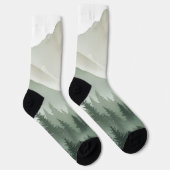 Artistic Mountain Meadow and Grass Landscape Socks Socken (Rechts)