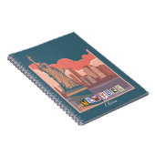 Artistic New York Skyline Notebook - Personalisier Notizblock (Rechte Seite)
