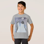 Artistic Nighttime Adelie Penguins T-Shirt (Vorne ganz)
