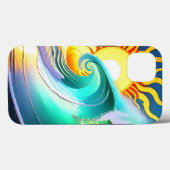 Artistic Ocean Surf Case-Mate iPhone Hülle (Rückseite (Horizontal))