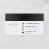 Artistic Orange Abstrakt Watercolor Art Visitenkarte (Rückseite)