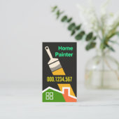 Artistic Paint Brush Painting Home Visitenkarte (Stehend Vorderseite)