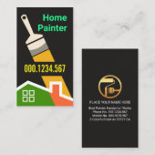 Artistic Paint Brush Painting Home Visitenkarte (Vorne/Hinten)