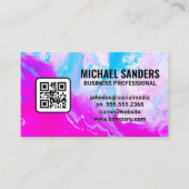 Artistic Paint Mix | QR-Code Visitenkarte (Vorderseite)