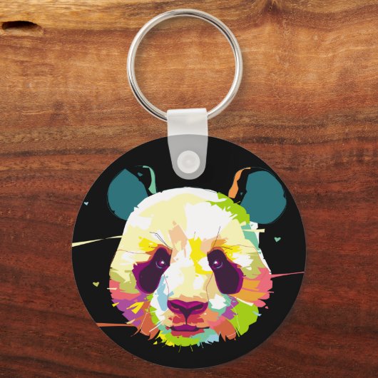 Artistic Panda Schlüsselanhänger (Vorderseite)