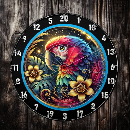 Artistic Parrot Dartboard für Game Liebhaber Dartscheibe