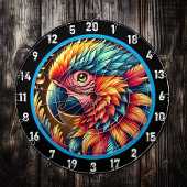 Artistic Parrot Dartboard für Spielenthusiasten Dartscheibe