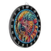 Artistic Parrot Dartboard für Spielenthusiasten Dartscheibe (Vorderseite Links)