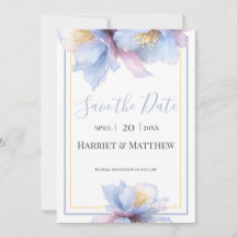 Artistic Pastel Botanical Florals Wedding
