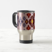 Artistic Pattern Coffee Mug – Stylish Kitchenware  Reisebecher (Vorderseite Links)
