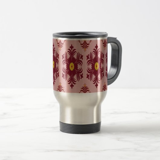Artistic Pattern Coffee Mug – Stylish Kitchenware  Reisebecher (VorderseiteRechts)