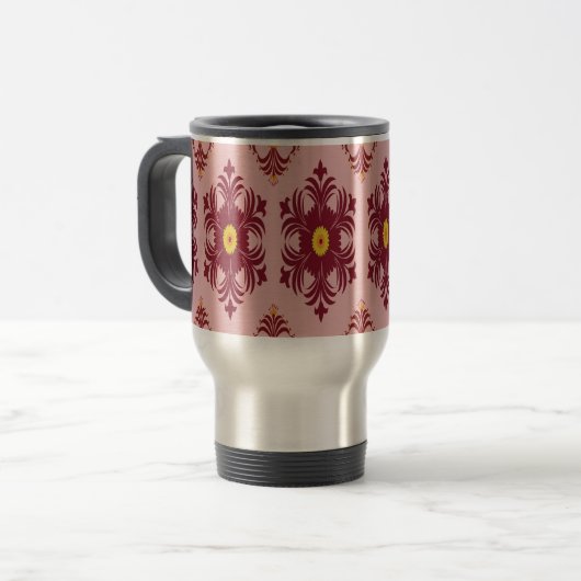 Artistic Pattern Coffee Mug – Stylish Kitchenware  Reisebecher (Vorderseite Links)