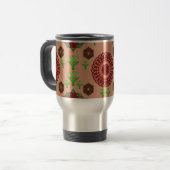 Artistic Pattern Coffee Mug – Stylish Kitchenware  Reisebecher (Vorderseite Links)