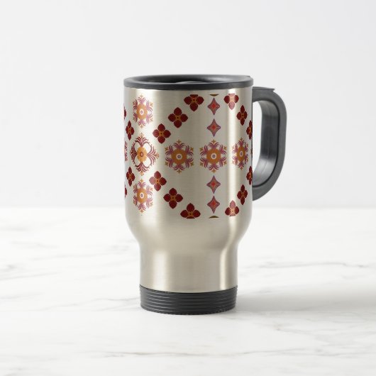 Artistic Pattern Coffee Mug – Stylish Kitchenware  Reisebecher (VorderseiteRechts)