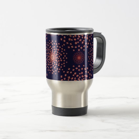 Artistic Pattern Coffee Mug – Stylish Kitchenware Reisebecher (VorderseiteRechts)