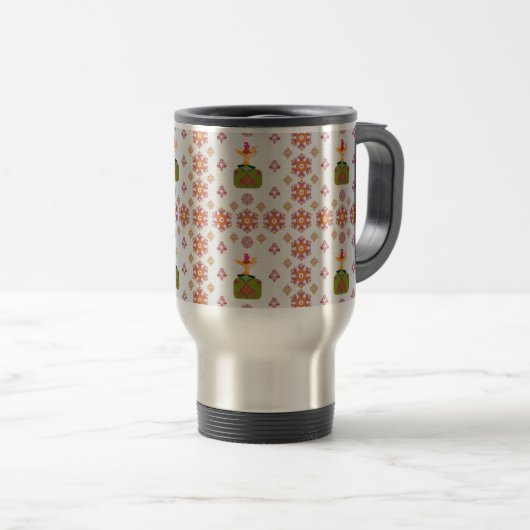 Artistic Pattern Coffee Mug – Stylish Kitchenware  Reisebecher (VorderseiteRechts)