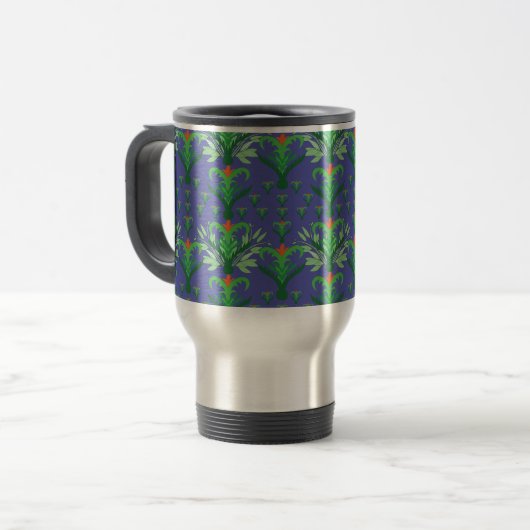Artistic Pattern Coffee Mug – Stylish Kitchenware  Reisebecher (Vorderseite Links)