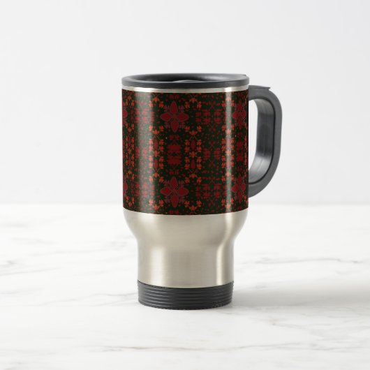 Artistic Pattern Coffee Mug – Stylish Kitchenware  Reisebecher (VorderseiteRechts)
