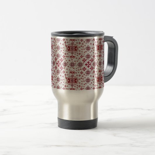Artistic Pattern Coffee Mug – Stylish Kitchenware  Reisebecher (VorderseiteRechts)
