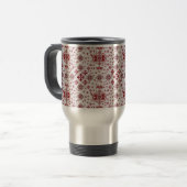 Artistic Pattern Coffee Mug – Stylish Kitchenware  Reisebecher (Vorderseite Links)