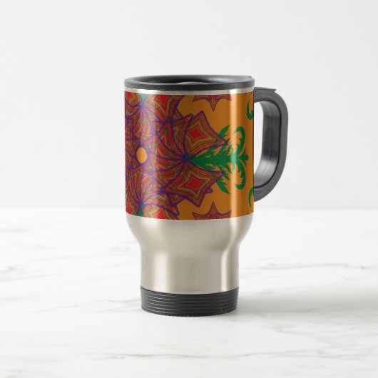 Artistic Pattern Coffee Mug – Stylish Kitchenware  Reisebecher (VorderseiteRechts)
