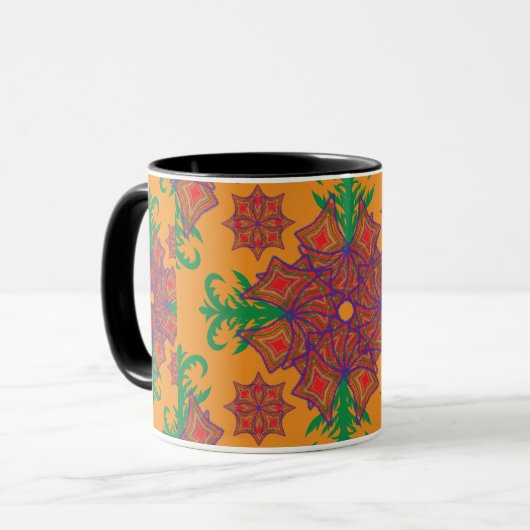 Artistic Pattern Coffee Mug – Stylish Kitchenware  Tasse (Vorderseite Links)