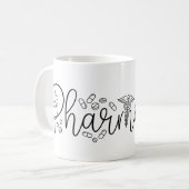 Artistic Pharmacist Typography Mug Kaffeetasse (Vorderseite Links)