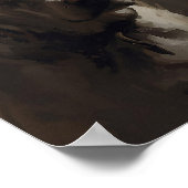 Artistic Pitbull Dog - Abstract Expressionist Styl Poster (Ecke)