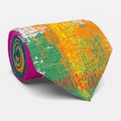 Artistic Rainbow Paint Abstrakt Krawatte (Gerollt)