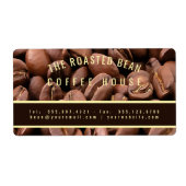 Artistic Roasted Coffee Beans Business Card (Vorne)