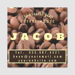 Artistic Roasted Coffee Beans Business Card Namensschild