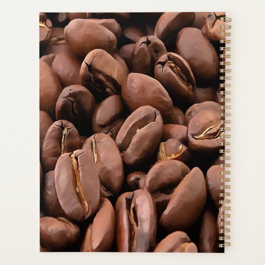 Artistic Roasted Coffee Beans Planer (Rückseite)