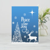 Artistic scene of Peace, Love and Joy personalize (Stehend Vorderseite)