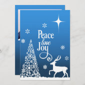 Artistic scene of Peace, Love and Joy personalize (Vorne/Hinten)