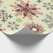 Artistic Snowflakes Holiday Gift Geschenkpapier (Ecke)